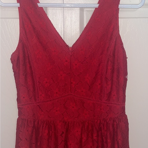Ricki’s US 2 | Red Lace Knee Length Dress - Picture 3 of 3